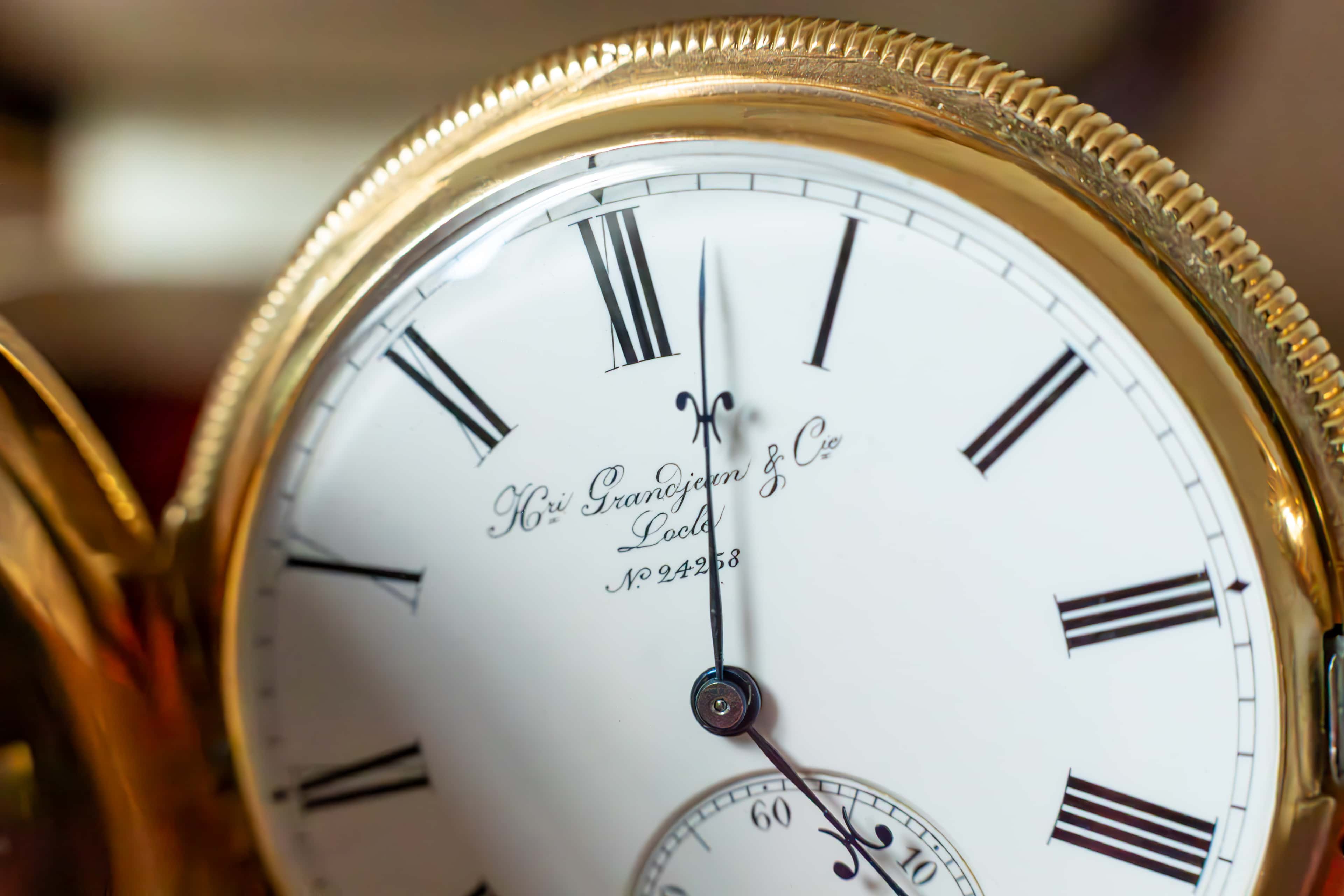 Vintage diplomas and certificates awarded to Henry Grandjean & C for watchmaking in Le Locle, Switzerland