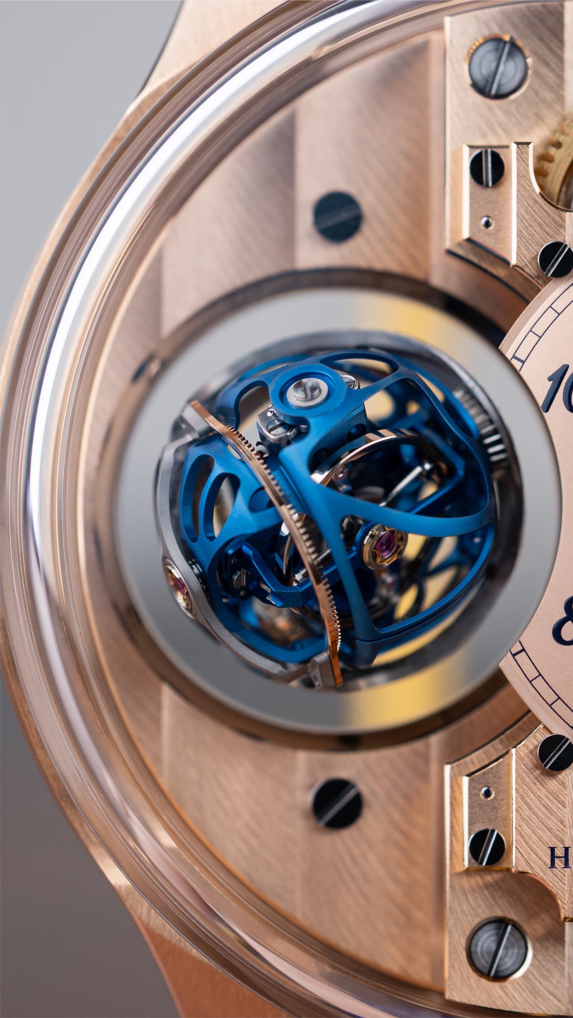 Triple-axis tourbillon detail